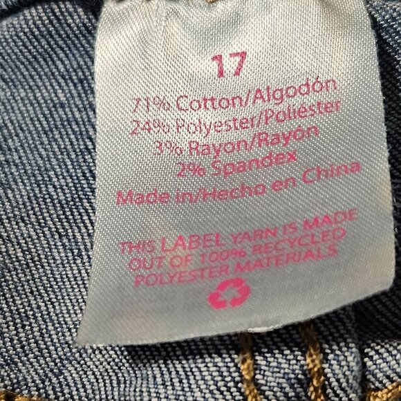 Nobo Jean Shorts Womens Size 17 High Rise Medium Wash Denim Cuffed Juniors - Picture 4 of 4